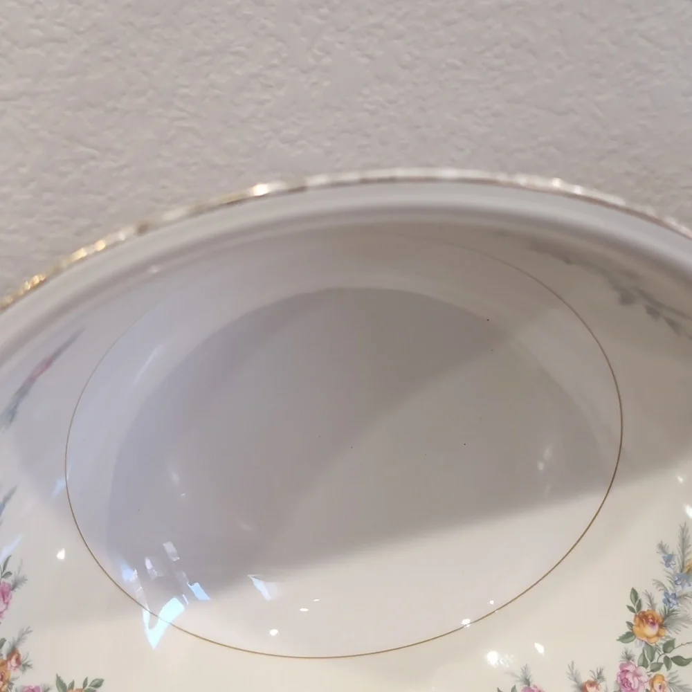 Two 40's Homer Laughlin Eggshell Nautilus Ferndale China Serving Bowls 8